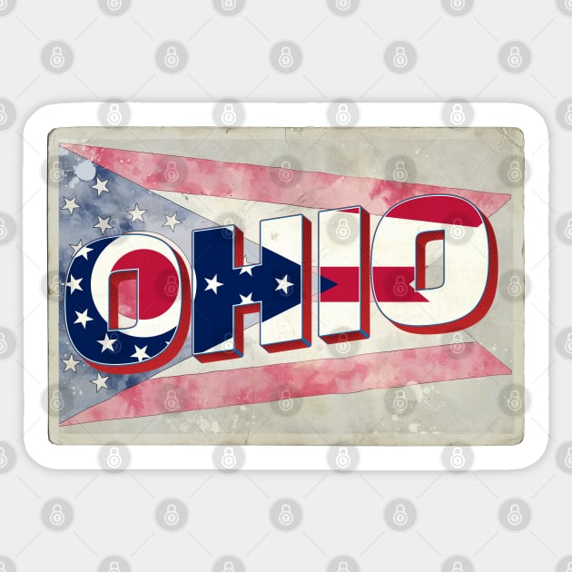 Ohio Vintage style retro souvenir Sticker by DesignerPropo